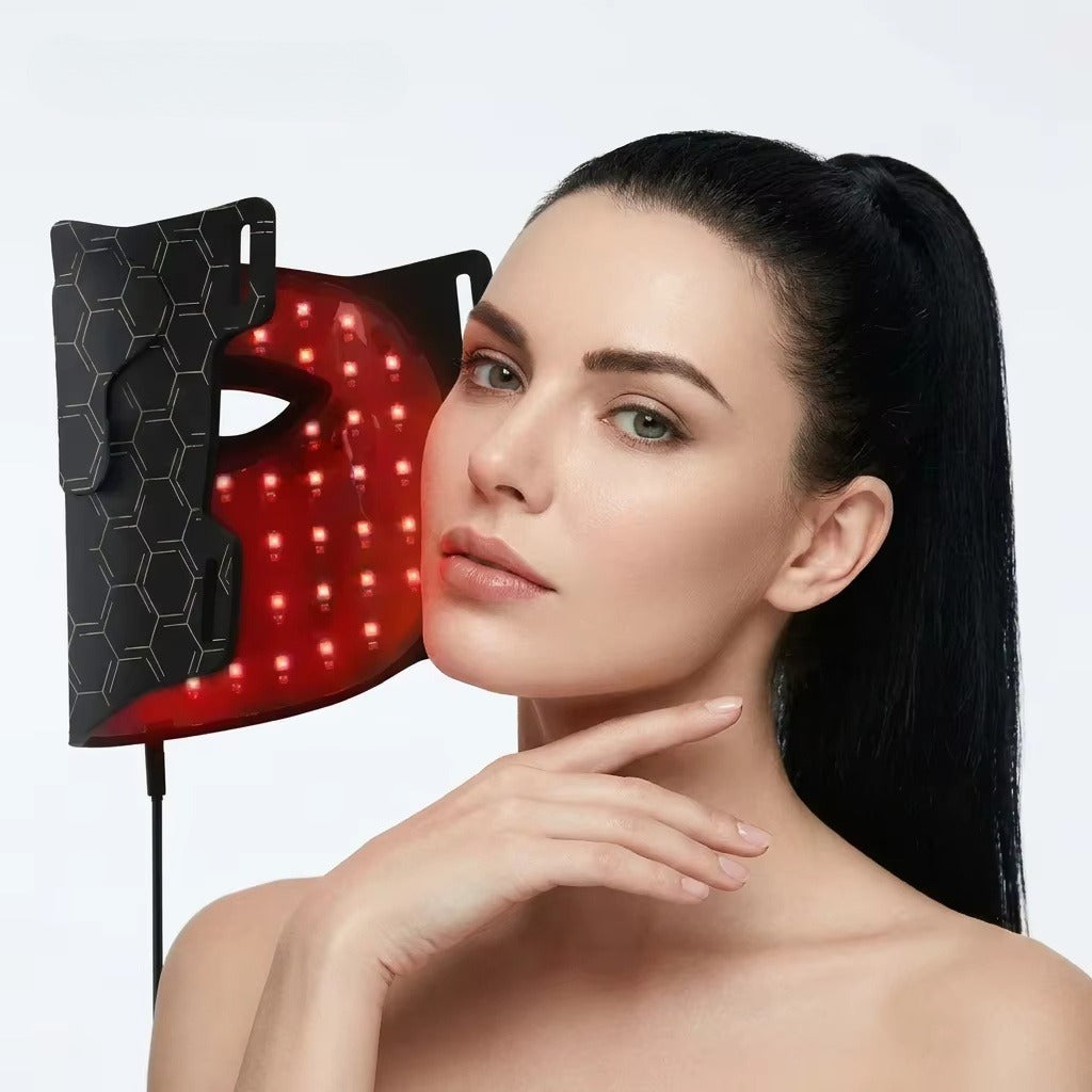 Máscara Facial de Luz Roja Infrarroja — Tratamiento Antiedad