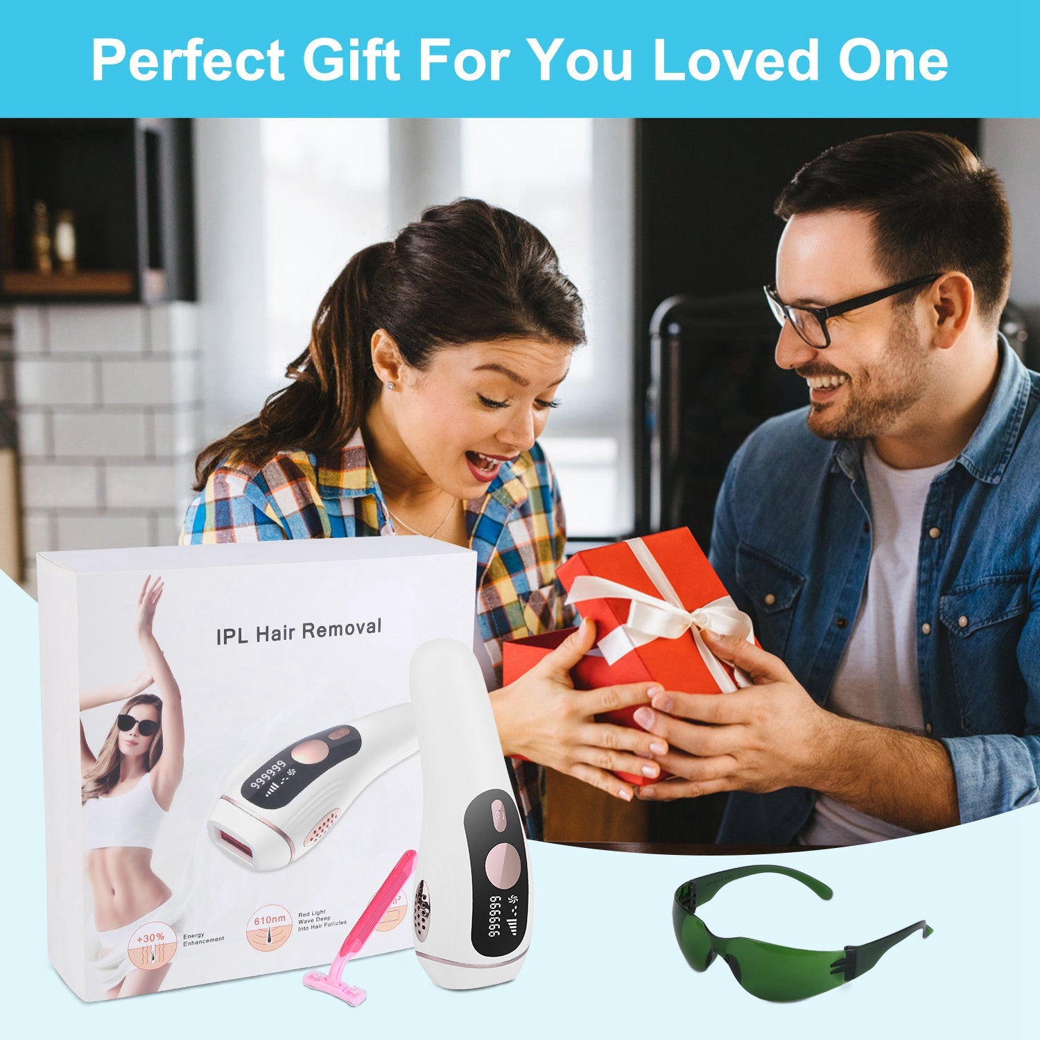 IPL Hair Remover Pro — Depilación Permanente Sin Dolor